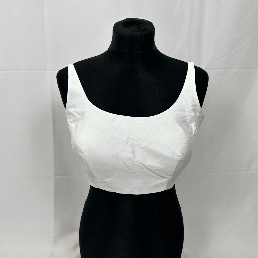 Sleeveless Spaghetti Strap Plain Saree Blouse - Extra Margin | Various Sizes & Colours - Shree