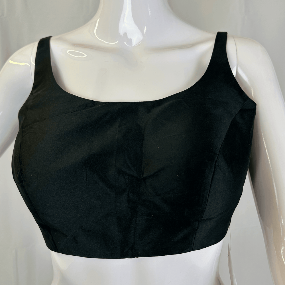 Sleeveless Spaghetti Strap Plain Saree Blouse - Extra Margin | Various Sizes & Colours - Shree
