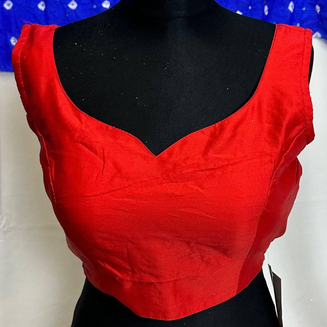 Elegant Plain Blouse with Sweetheart Neck | Versatile Pairing for Sarees & Lehengas - Shree