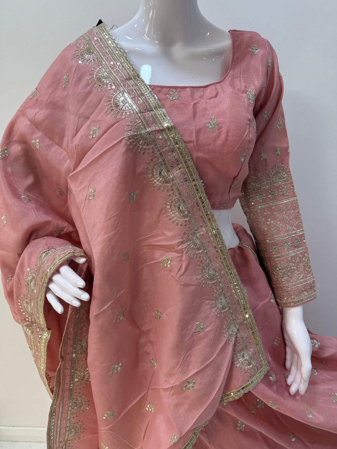 Stunning Gold Embroidered Lehenga Choli – A Must-Have for Special Occasions - Shree