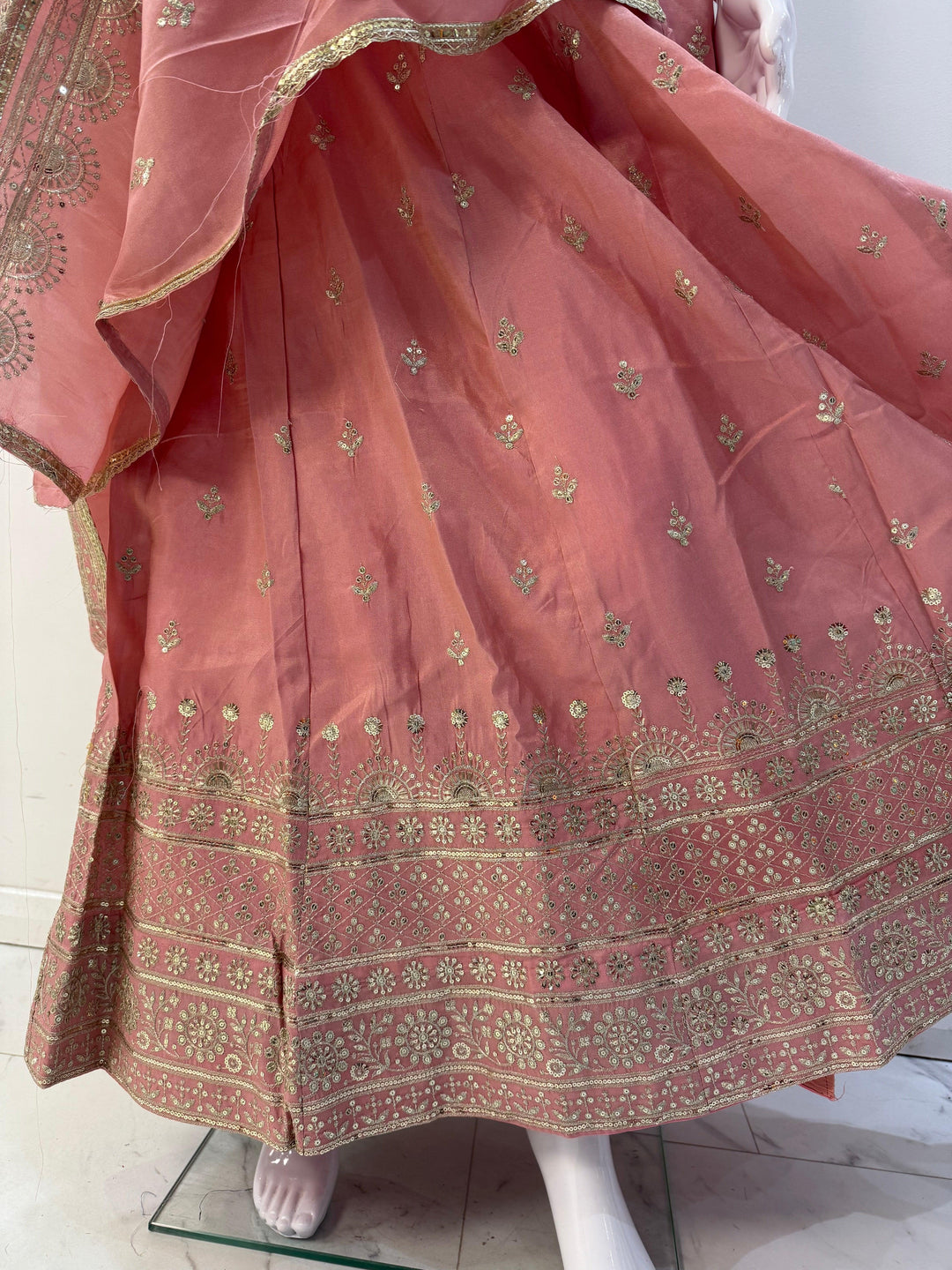 Stunning Gold Embroidered Lehenga Choli – A Must-Have for Special Occasions - Shree