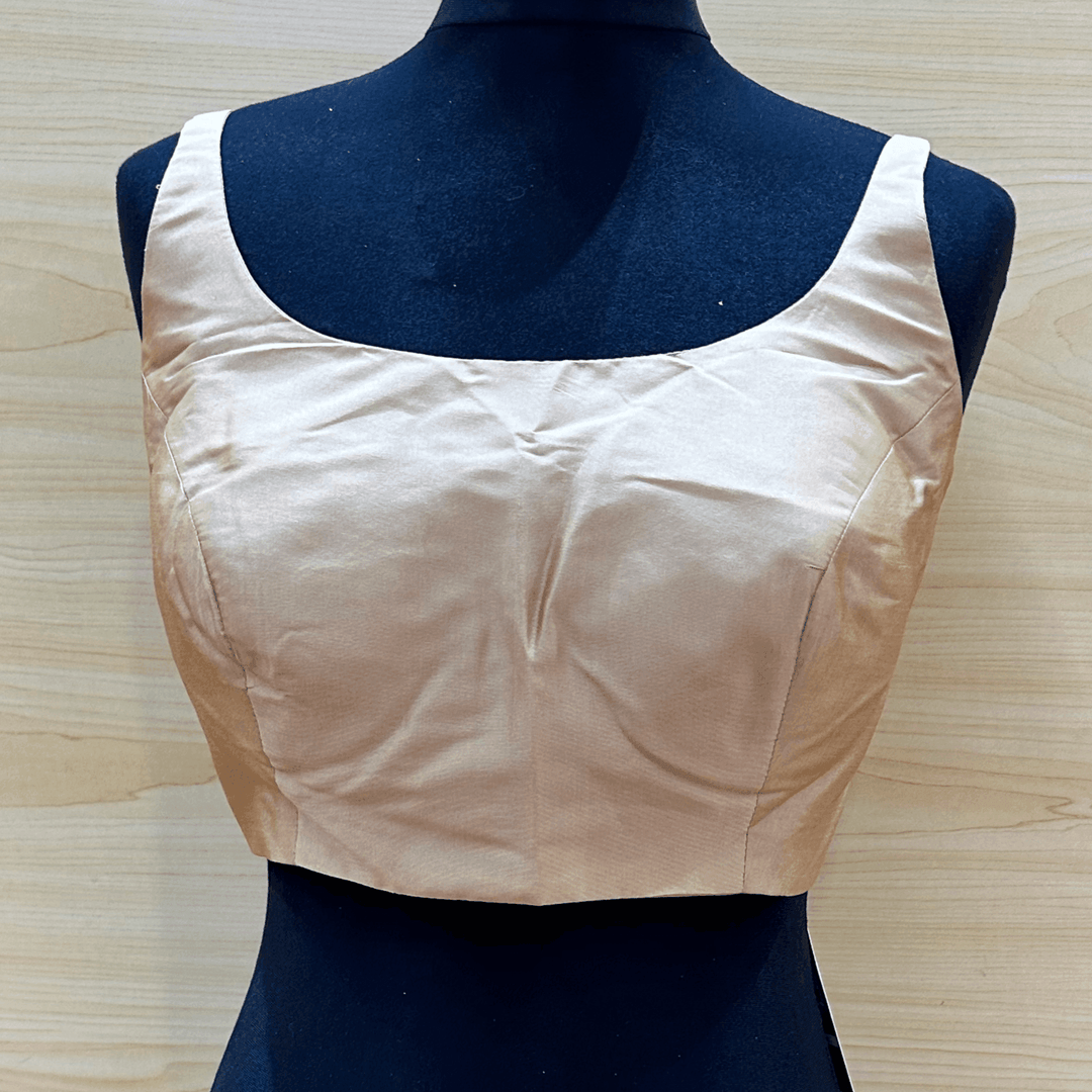 Sleeveless Spaghetti Strap Plain Saree Blouse - Extra Margin | Various Sizes & Colours - Shree Shringar