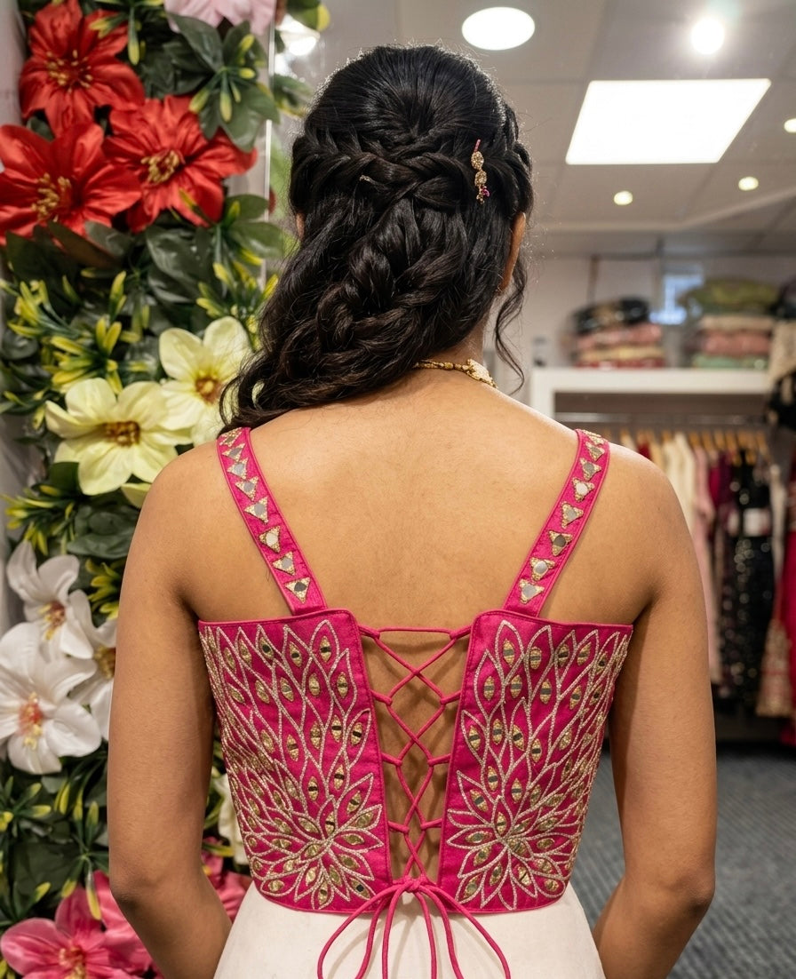 Pink-Fancy-Mirror-Blouse-Back