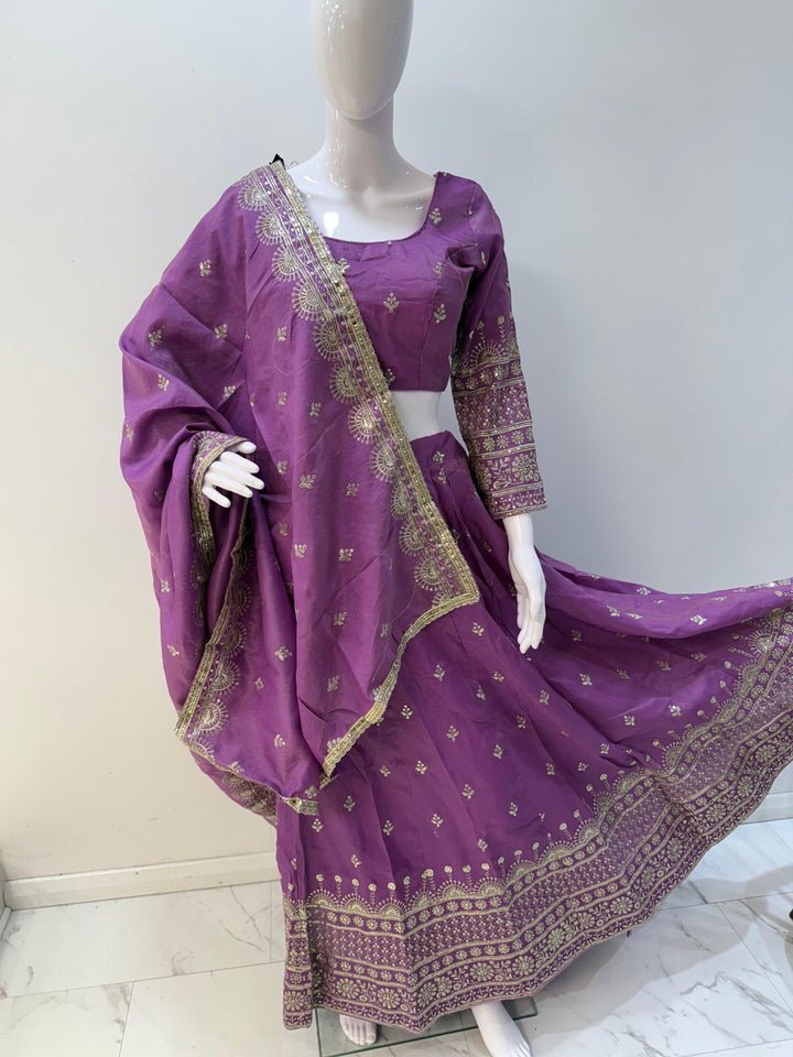 Stunning Gold Embroidered Lehenga Choli – A Must-Have for Special Occasions - Shree