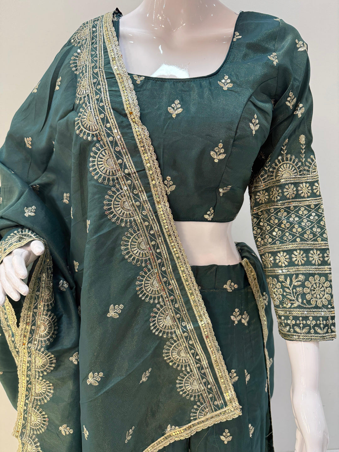 Stunning Gold Embroidered Lehenga Choli – A Must-Have for Special Occasions - Shree