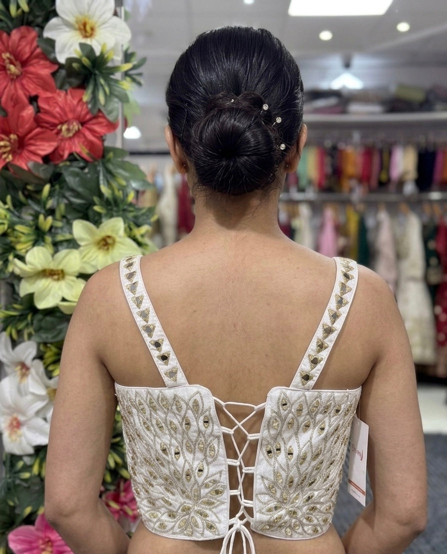 White-Fancy-Mirror-Blouse-Back