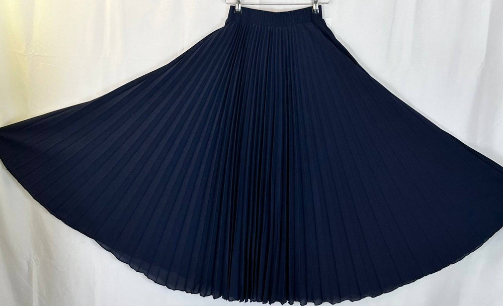 Pleated Elastic Fitted Skirt - Soft Comfort | 38-inch Length Elegance - Shree Shringar