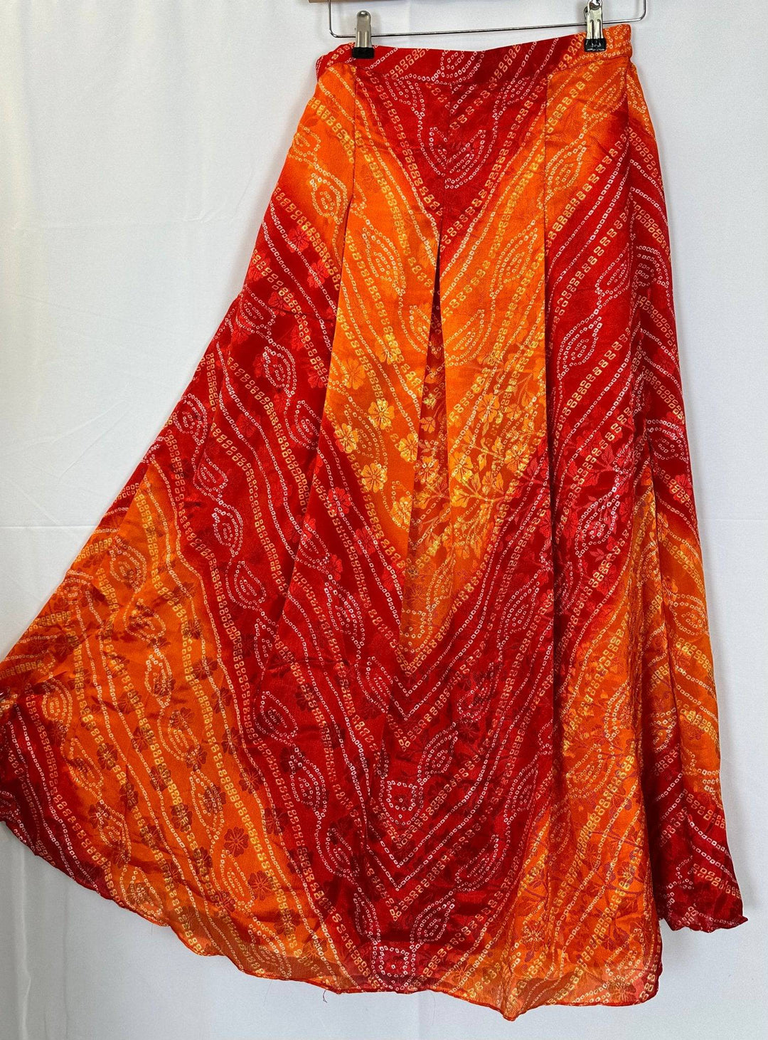 Radiant Pleated Bandhani Print Skirt | Traditional Indian Craftsmanship - Shree Shringar