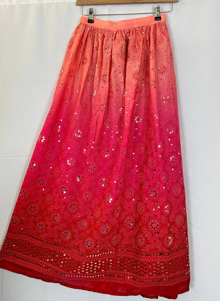 Elegant Georgette Skirt with Intricate Sequin Work - Traditional Wear - Shree Shringar